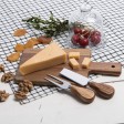 Набор для сыра BRIE, 26х28х2,2 см; дерево, картон