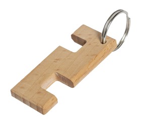 Брелок-подставка для телефона, 6 x 2,5 x 0,7 cм. Пазы 1 и 1,4 см, бук