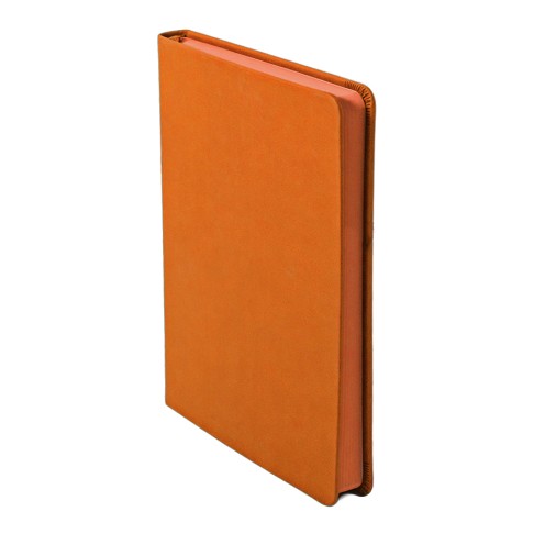 Ежедневник недатированный Softie, А5, оранжевый, блок в клетку, оранжевый обрез