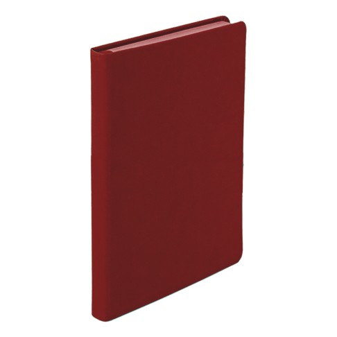 Ежедневник недатированный Softie, А5, бордовый, блок в клетку, бордовый обрез