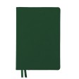 Ежедневник недатированный Softie, А5, темно-зеленый, блок в клетку, зеленый обрез