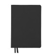 Ежедневник недатированный Softie, А5, черный, блок в клетку, серый обрез