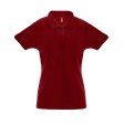 Рубашка-поло женская BERLIN WOMAN, к/р, бордовый, XL, 65% полиэстер, 35% хлопок, плотность 200 г/м2