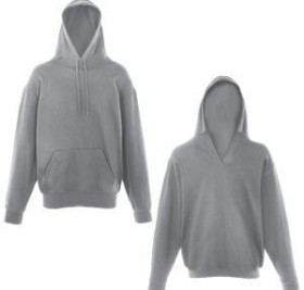 Толстовка Unique Hoodie, серо-лиловый_2XL, 80% хлопок, 20% полиэстер, 280 г/м2