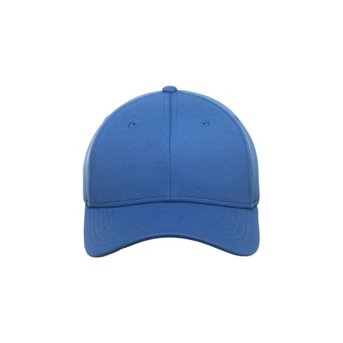 Бейсболка SKYE, 6 клиньев, 100 % переработанный фактурный полиэстер, липучка, синий