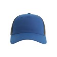 Бейсболка ZION, 5 клиньев, сетка,  100 % переработанный полиэстер, застежка, синий, черный