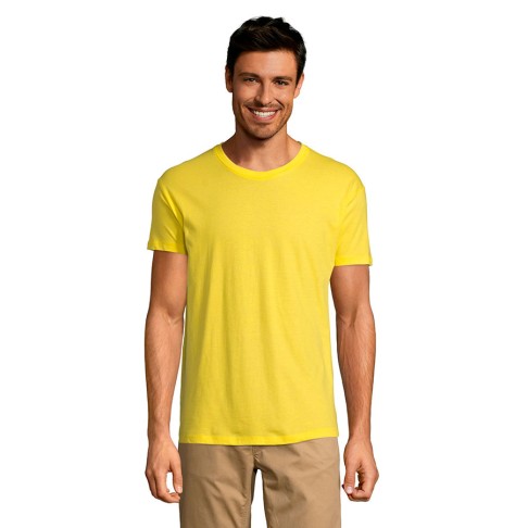 Футболка мужская REGENT, лимонный, 2XL, 100% хлопок, 150 г/м2