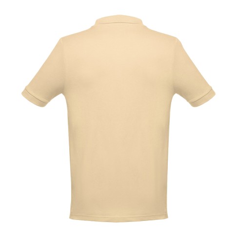 Рубашка-поло мужская ADAM, кремовый, M, 100% хлопок, плотность 195 г/м2