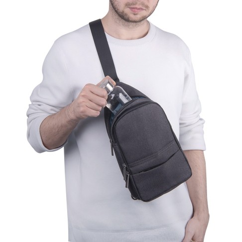 Сумка на плечо CORE, тёмно-серый, 100% полиэстер 