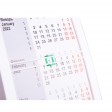 Календарь настольный на 2 года; белый с зеленым; 18х11 см; пластик; тампопечать, шелкография