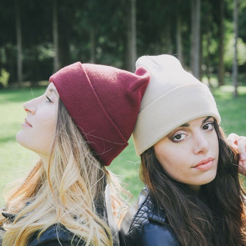 Шапка вязаная двойная Шапка вязаная двойная