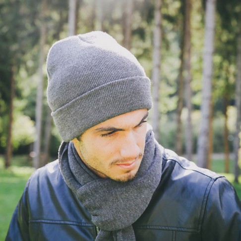 Шапка вязаная двойная Шапка вязаная двойная