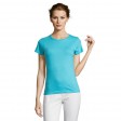Футболка женская MISS, бирюзовый, M, 100% хлопок, 150 г/м2