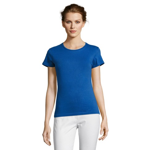 Футболка женская MISS, ярко-синий, M, 100% хлопок, 150 г/м2