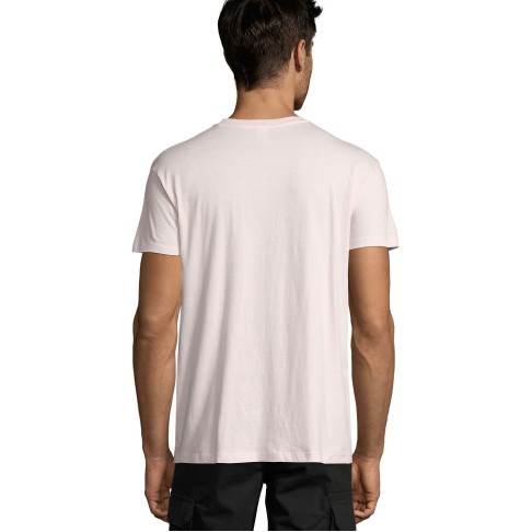 Футболка мужская REGENT, бело-розовый, XL, 100% хлопок, 150 г/м2