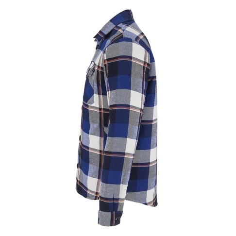 Куртка рубашка мужская NOAH, синий, 3XL/4XL(3),100%хлопок,180 г/м2;подкл. и утеплитель:100%полиэстер