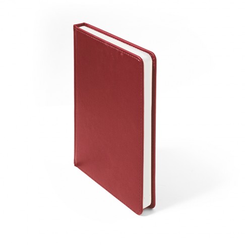Ежедневник недатированный Campbell, А5,  красный, белый блок