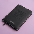 Ежедневник недатированный Campbell, А5,  черный, белый блок