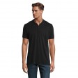 Рубашка поло мужская PLANET MEN, черный, 5XL, 100% органический хлопок, 170 г/м2