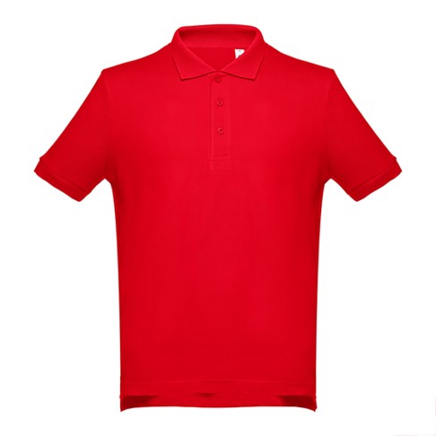 Рубашка-поло мужская ADAM, красный, L, 100% хлопок, плотность 195 г/м2