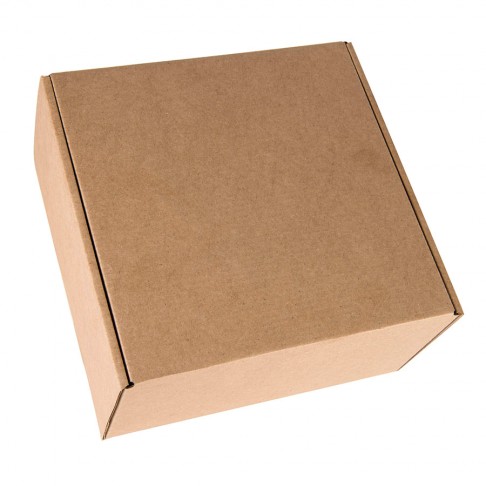 Коробка подарочная BOX, размер 20,5*21* 11см, картон МГК бур., самосборная