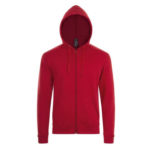 Толстовка мужская на молнии с капюшоном STONE, красный, M, 50% хлопок, 50% полиэстер, 260 г/м2 Толстовка мужская на молнии с капюшоном STONE, красный, M, 50% хлопок, 50% полиэстер, 260 г/м2