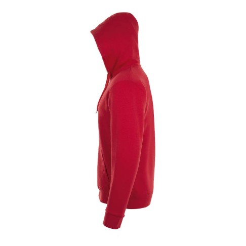 Толстовка мужская на молнии с капюшоном STONE, красный, XL, 50% хлопок, 50% полиэстер, 260 г/м2