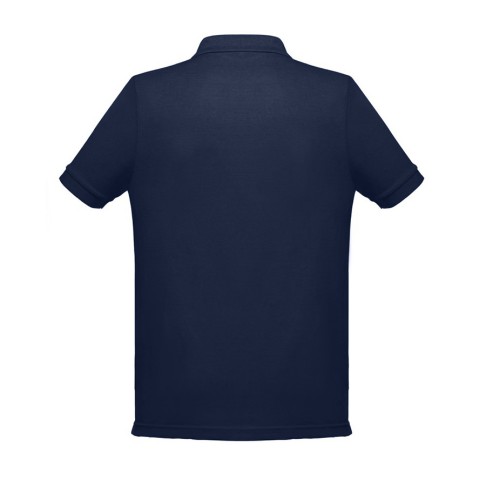 Рубашка-поло мужская BERLIN, к/р, тёмно-синий, 4XL, 65% полиэстер, 35% хлопок, плотность 200 г/м2