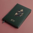 Ежедневник недатированный Joy, А5,  темно-зеленый, белый блок, золотой обрез