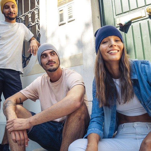 Шапка YALA, вязаная, 100% органический хлопок, светло-серый Шапка YALA, вязаная, 100% органический хлопок, светло-серый