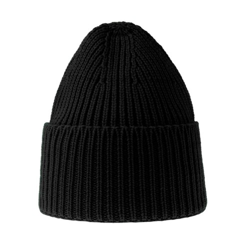 Шапка OAK, черный, с отворотом, из пряжи Polylana®: 60% перераб.полиэстер, 40% акрил Шапка OAK, черный, с отворотом, из пряжи Polylana®: 60% перераб.полиэстер, 40% акрил