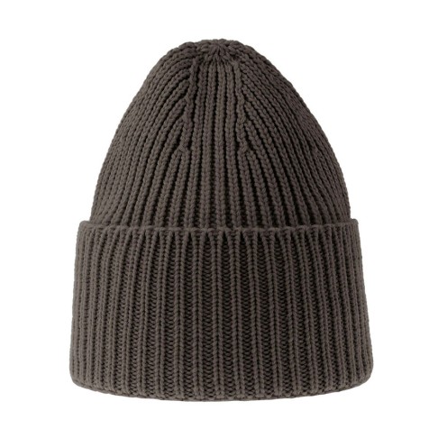 Шапка OAK, темно-серый меланж, с отворотом, из пряжи Polylana®: 60% перераб.полиэстер, 40% акрил Шапка OAK, темно-серый меланж, с отворотом, из пряжи Polylana®: 60% перераб.полиэстер, 40% акрил