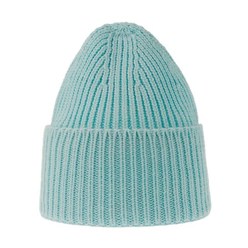 Шапка OAK, голубой, с отворотом, из пряжи Polylana®: 60% перераб.полиэстер, 40% акрил Шапка OAK, голубой, с отворотом, из пряжи Polylana®: 60% перераб.полиэстер, 40% акрил
