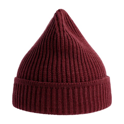 Шапка MAPLE, бордовый, с широкой манжетой, Polylana®, 60% полиэстер, 40% акрил Шапка MAPLE, бордовый, с широкой манжетой, Polylana®, 60% полиэстер, 40% акрил