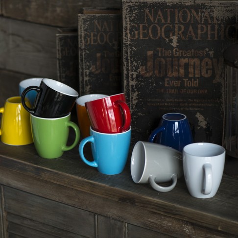 Кружка ANNA, красный, 310мл, тонкая керамика Кружка ANNA, красный, 310мл, тонкая керамика