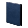 Ежедневник недатированный Solas, формат А5, с магнитом темно-синий, кремовый блок  в линейку
