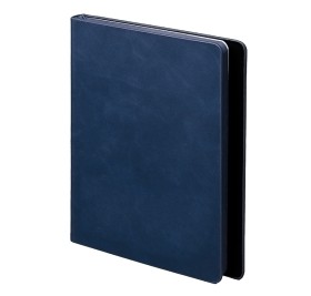 Ежедневник недатированный Solas, формат А5, с магнитом темно-синий, кремовый блок в линейку Ежедневник недатированный Solas, формат А5, с магнитом темно-синий, кремовый блок в линейку