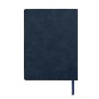 Ежедневник недатированный Solas, формат А5, с магнитом темно-синий, кремовый блок  в линейку