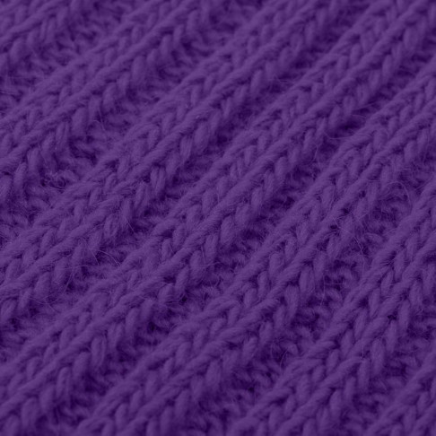 Шарф вязаный НАСВЯЗИ©, фиолетовый, 30% шерсть,70% акрил