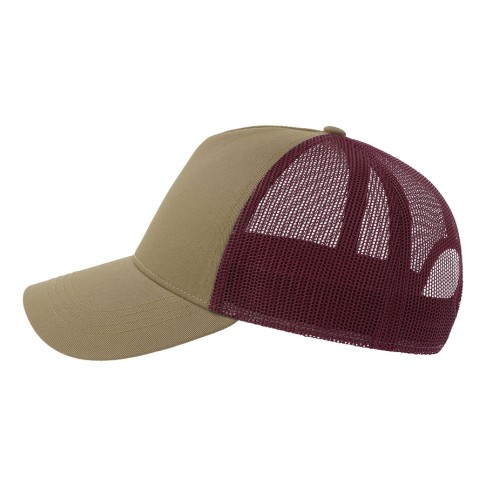 Бейсболка RAPPER COTTON-S, п. заст, 5 клиньев, хаки/бордо, 100% хлопок/100% полиэстер, 280 г/м2 Бейсболка RAPPER COTTON-S, п. заст, 5 клиньев, хаки/бордо, 100% хлопок/100% полиэстер, 280 г/м2