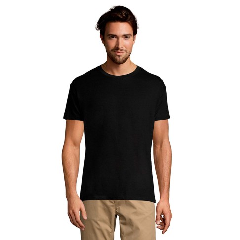 Футболка мужская REGENT, глубокий черный, XL, 100% хлопок, 150 г/м2