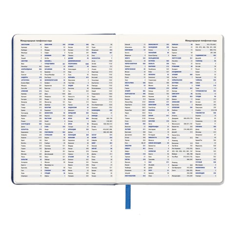 Ежедневник недатированный Pulpy, А5,  синий, кремовый блок, синий срез