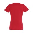 Футболка женская IMPERIAL WOMEN, красный_XL, 100% х/б, 190 г/м2
