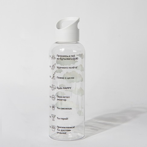 Бутылка для воды LIQUID, 500 мл; 22х6,5см, оранжевый, пластик rPET Бутылка для воды LIQUID, 500 мл; 22х6,5см, оранжевый, пластик rPET