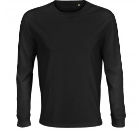 Футболка мужская PIONEER Long Sleeve,черный,2XL ,100% хлопок,175 г/м2