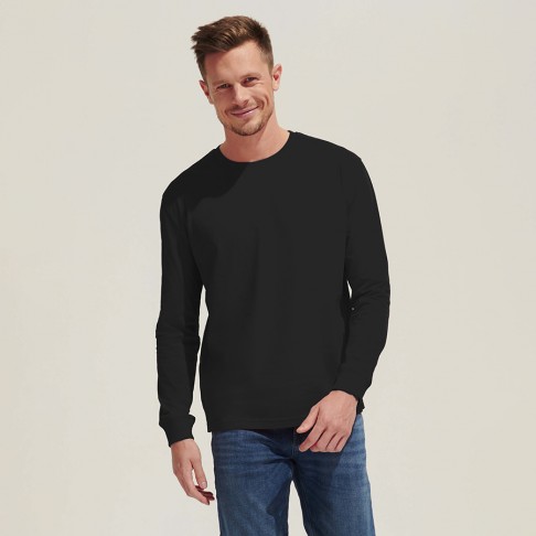 Футболка мужская PIONEER Long Sleeve,черный,2XL ,100% хлопок,175 г/м2