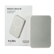 Универсальный аккумулятор MAGIX Ultra 10 (10000мАч) с быстрой и беспроводной зарядкой, серебристый