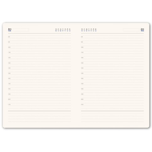 Ежедневник недатированный SALLY, A6, красный, кремовый блок