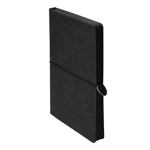 Ежедневник недатированный Fusion, А5, черный, кремовый блок, черный срез