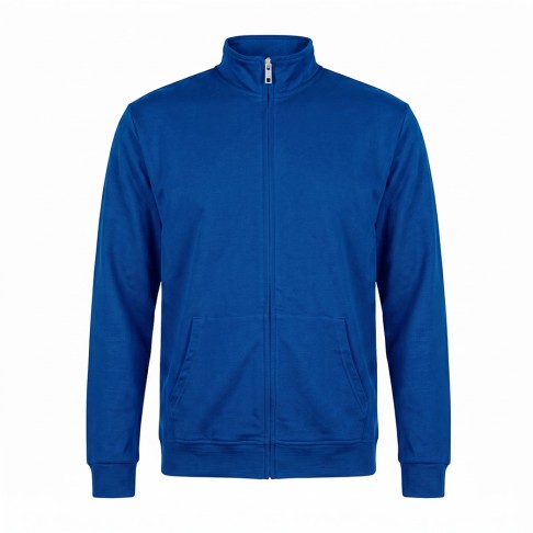 Толстовка унисекс на молнии KINETIC, ярко-синий, 2XL, 50 % хлопок, 50% полиэстер, 260 г/м2